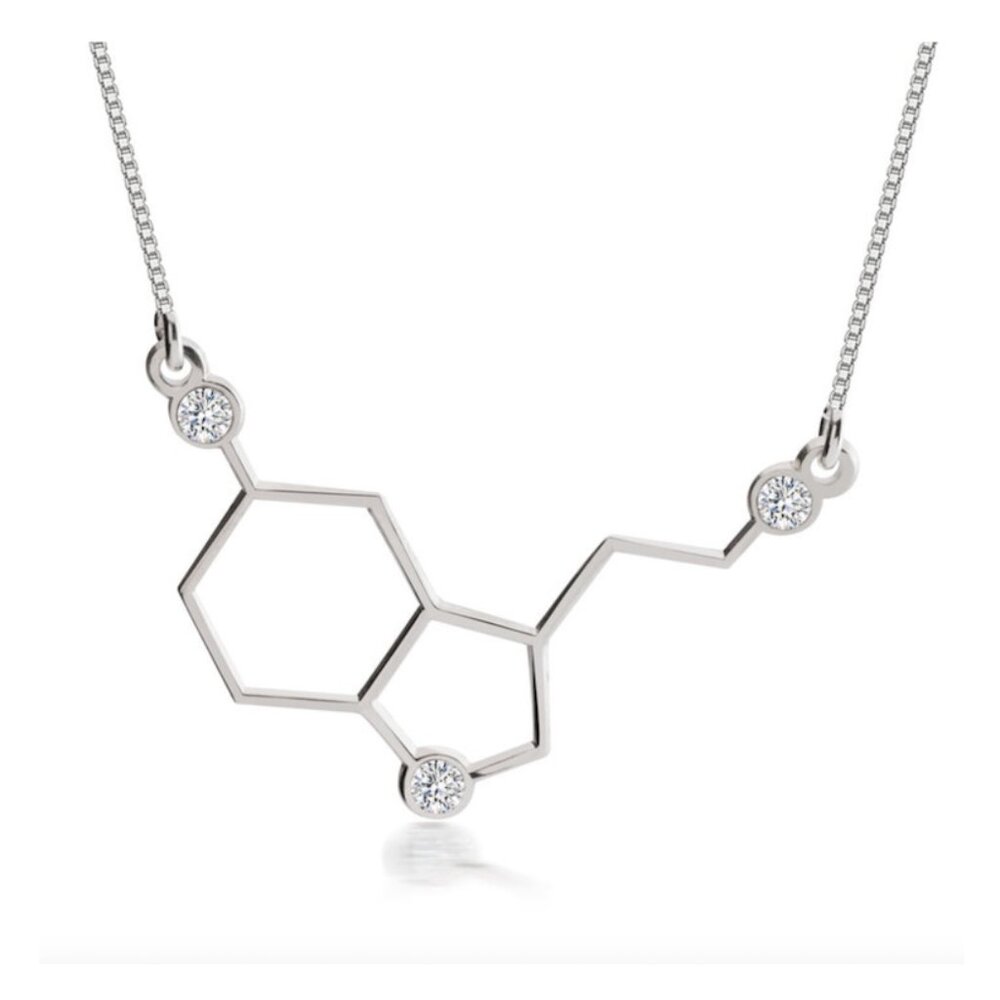 New Serotonin Molecule Necklace